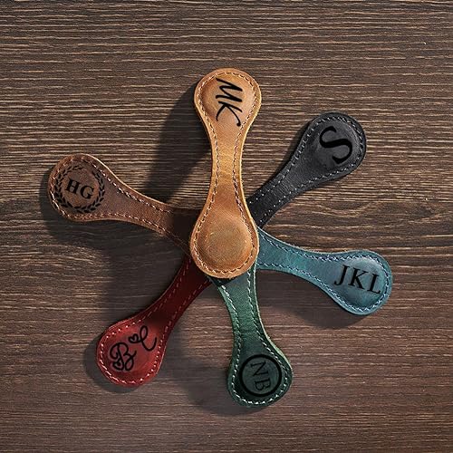 Personalized Leather Bookmark Oak Bay Online Store