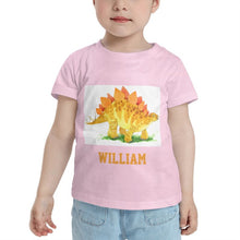 Load image into Gallery viewer, Personalized Kids Tee Dinosaur I03
