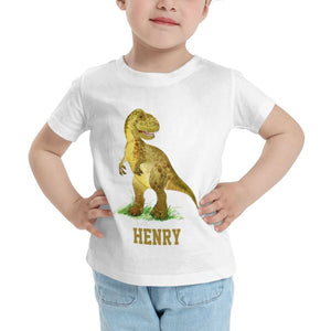 Personalized Kids Tee Dinosaur I06