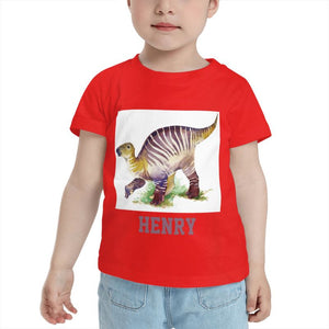 Personalized Kids Tee Dinosaur I07