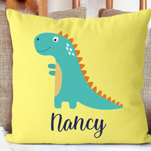 Load image into Gallery viewer, Personalize Name Cushion Dinosaur 05