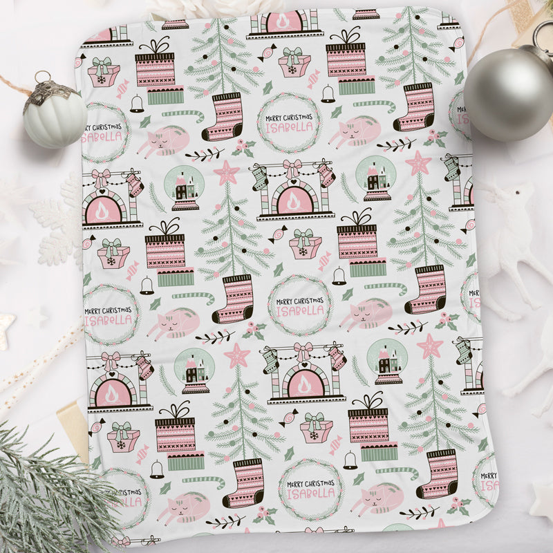 Personalized Christmas Blanket I10Winter Wonderland Oak Bay Online Store