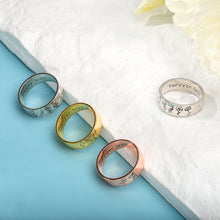 Load image into Gallery viewer, 誕生花 名入れ 刻印 リング