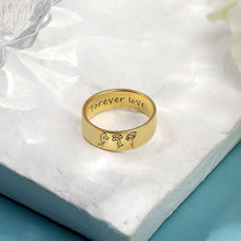 Load image into Gallery viewer, 誕生花 名入れ 刻印 リング