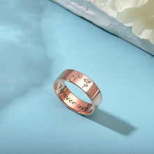 Load image into Gallery viewer, 誕生花 名入れ 刻印 リング