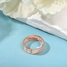 Load image into Gallery viewer, 誕生花 名入れ 刻印 リング