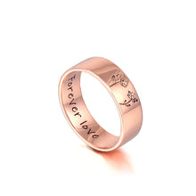 Load image into Gallery viewer, 誕生花 名入れ 刻印 リング