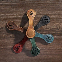 Load image into Gallery viewer, Personalized Magnetic Leather Bookmark
