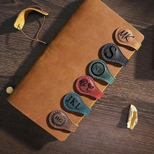 Load image into Gallery viewer, Personalized Magnetic Leather Bookmark