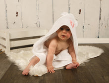 Load image into Gallery viewer, Personalized Hooded Baby Bath Towel