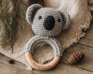 Personalized Animal Crochet Rattle