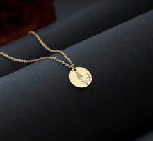 Load image into Gallery viewer, 誕生花 誕生石 名入れ 刻印 ネックレス