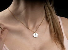 Load image into Gallery viewer, 誕生花 誕生石 名入れ 刻印 ネックレス