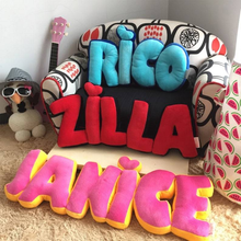 Load image into Gallery viewer, Personalized Alphabet Name Cushion