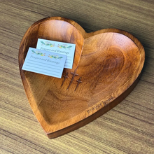 Load image into Gallery viewer, Wooden Heart Prayer Bowl