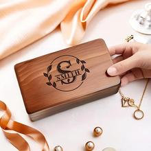 Load image into Gallery viewer, Personalized Wooden Jewelry Box