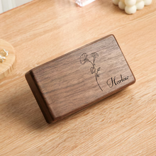 Load image into Gallery viewer, Personalized Wooden Jewelry Box