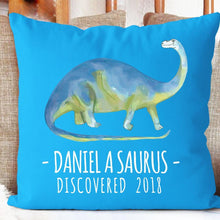 Load image into Gallery viewer, Personalize Name Cushion Dinosaur 03