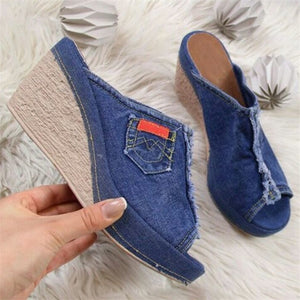 Women Versatile Side Buckle Slip-on Slippers I05