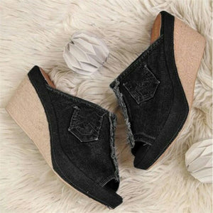 Women Versatile Side Buckle Slip-on Slippers I05