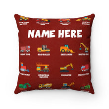 Load image into Gallery viewer, Personalized Name Construction Pillow