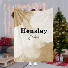 Load image into Gallery viewer, Personalized Christmas Water Color Blanket II39