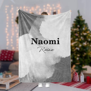 Personalized Christmas Water Color Blanket II39