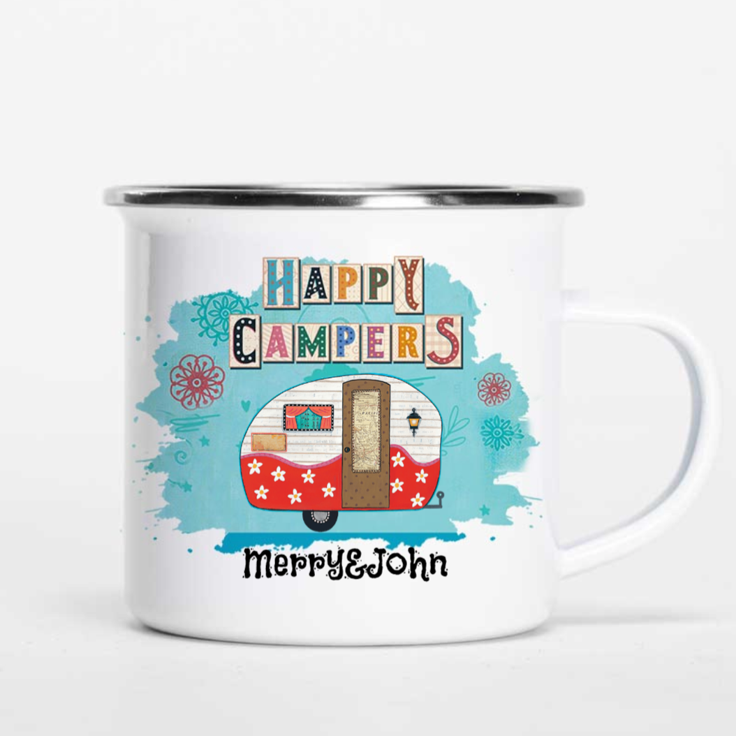 Personalized Happy Campers Mugs - Truck I13