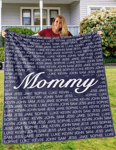 Personalized Family Blanket Nickname & Kids Names