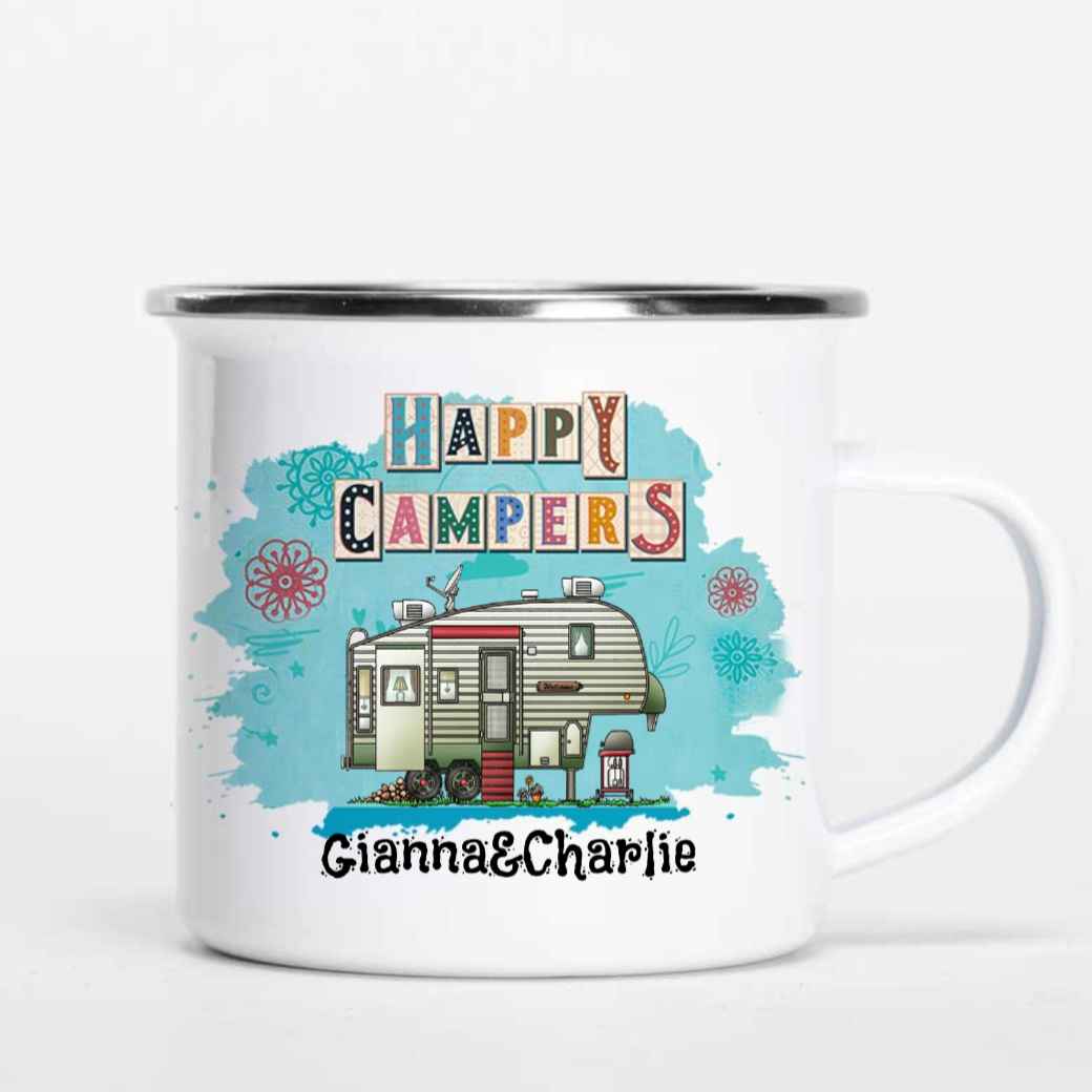 Personalized Happy Campers Mugs - Truck I15