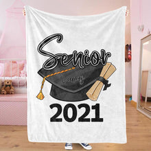 Load image into Gallery viewer, Custom Graduation Fleece Blankets I10