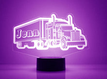 Load image into Gallery viewer, Custom Truck Night Lights with Name / 7 Color Changing LED Lamp III10