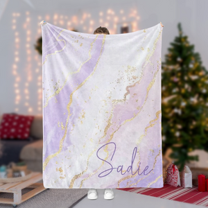 Personalized Christmas Colorful Blanket 01