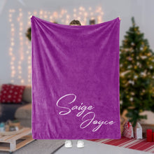 Load image into Gallery viewer, Personalized Christmas Colorful Blanket 03