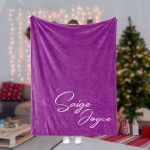 Personalized Christmas Colorful Blanket 03
