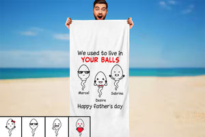 Personalized Father's Day Beach Towels I01