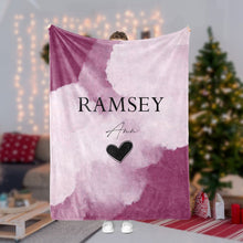 Load image into Gallery viewer, Personalized Christmas Water Color Blanket II40