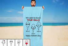 Load image into Gallery viewer, Personalized Father&#39;s Day Beach Towels I01