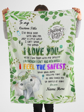 Load image into Gallery viewer, Personalized Elephant Blanket With Title and Name II06