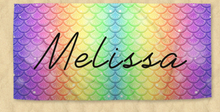 Load image into Gallery viewer, Personalized Beach Towels Mermaid V01