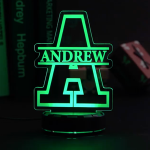 Personalized Children's Night Light with Name-Letter