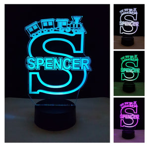 Custom Truck Night Lights with Name 16 Colors IV20-Train