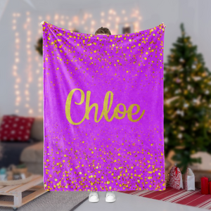 Personalized Christmas Colorful Blanket 02
