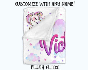 Baby Swaddle Fleece Blanket-Unicorn