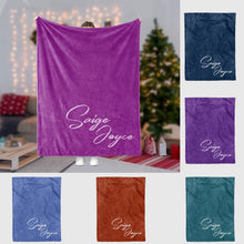 Load image into Gallery viewer, Personalized Christmas Colorful Blanket 03