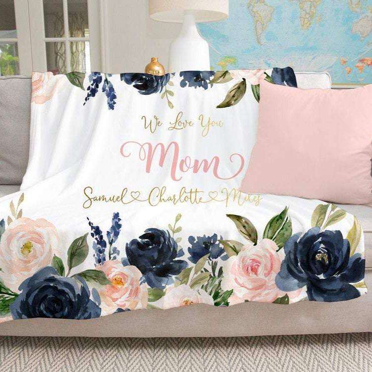 Personalized  Flora Blanket 01