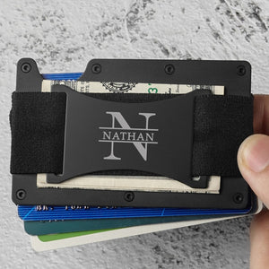 Mens Personalized Metal Wallet