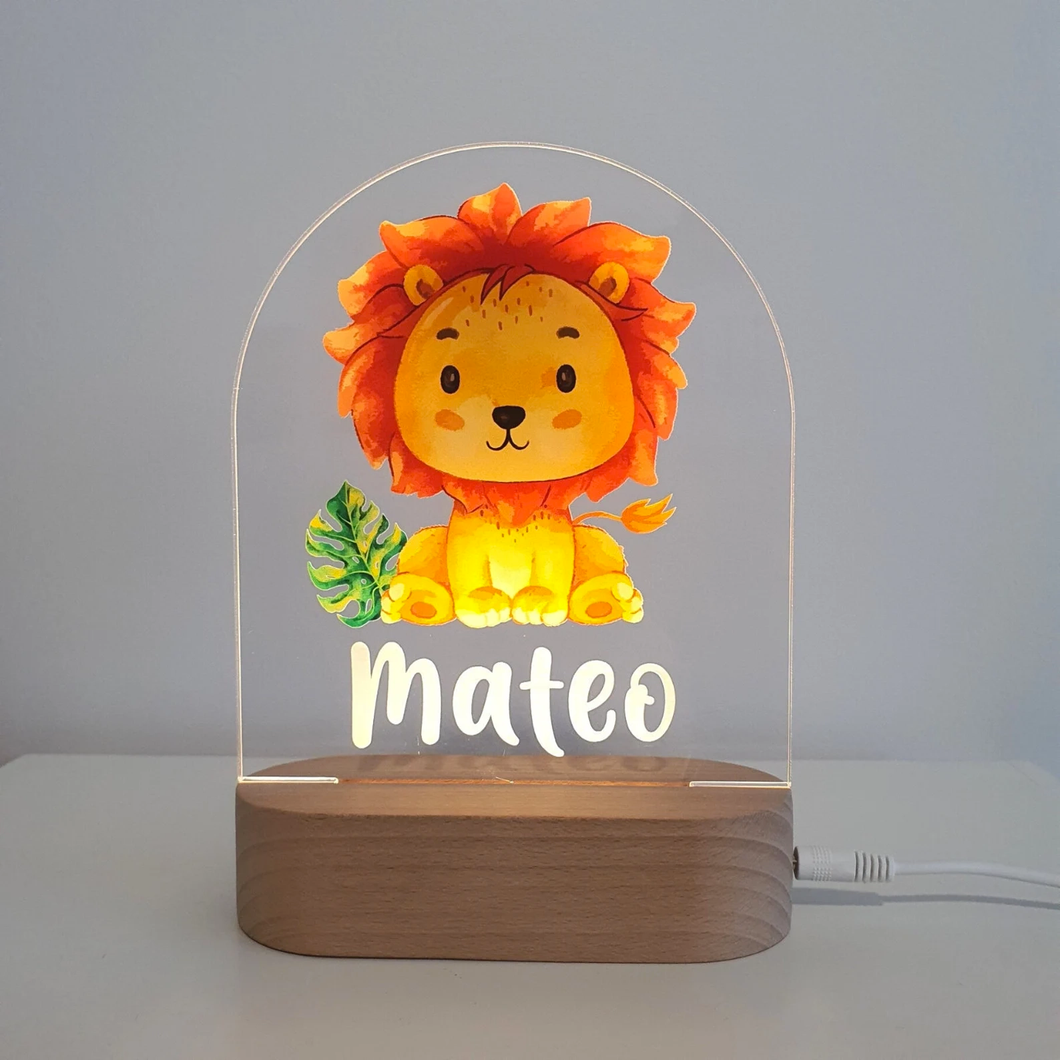 Custom Colorful Animal Night Lights -III13 Lion