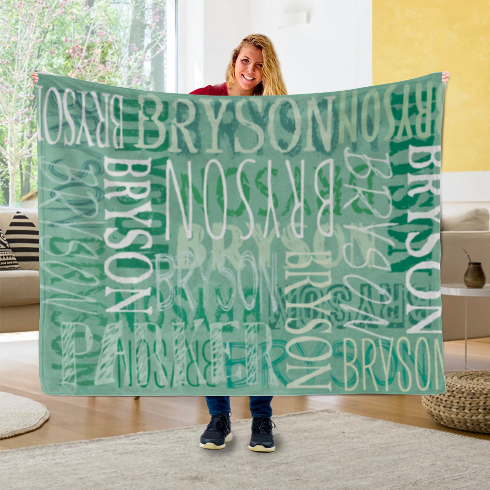Custom Name Signature Style Blanket Oak Bay Online Store