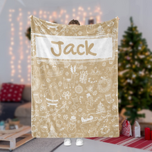 Load image into Gallery viewer, Personalized Christmas Blanket II01